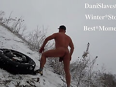 public outdoor winter father with mom - best moments from new video