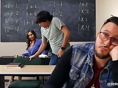 Ricky Spanish cloth changing Desiree Night - A Busty Teacher Catches A Guy Jacking Off In Class A