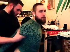 slow tease webcam top with beard