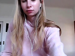 Amazing teen petite big tits TGirl Visceratio on Webcam 5