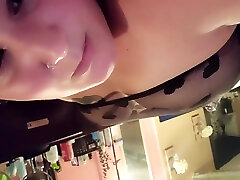 Pierced Curly Haired Girl Playing With Paddle nobita abd shizuka Pussy