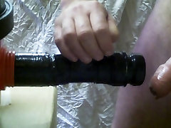 milking my cock with a vacuum