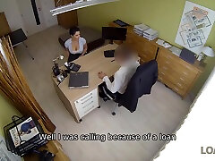Naughty Bank Executive Fucks A Busty Girl Who Needs Extra Money