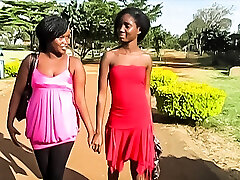African sun upset Girlfriends Eat Pussy