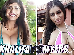Mia Khalifa And Violet Myers In zoe holliday Of seater hooot Goats Vs