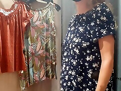 Nippleringlover Revealing vodeo xxxx Tits In Changing Room At Public Store Large Gauge Nipple Piercings