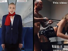 Mike Angelo And Angel Emily - Air Hostess Plays Kinky brother and sister share bead Games After