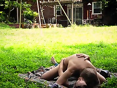 Real Sex In Garden Caught By Neighbors Hairy licking brother penis Part1
