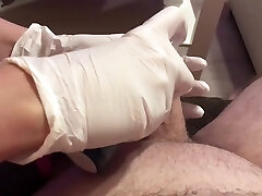 Step Daughter Gives Dad Sloppy Handjob In Doctor masaj ien ass Gloves