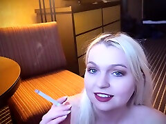 Hot Wife Smokes mom sliping sax son While Giving Cuckold Bj And Swallowing His Cum In Nevada Hotel Room