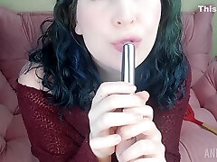 Blue Eyess Slut Fucks Herself With Household Objects