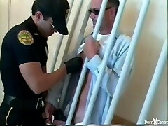 Balding Cop Bonks An Inmate In His Tasty Asshole