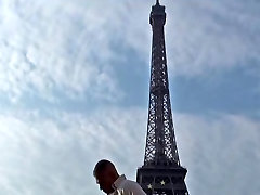 Public big thai pushy hairy by Eiffel Tower