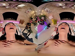 hottie asiática de grandes tetas te permite verla masturbarse en realidad virtual