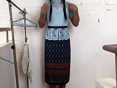 Dress Set Thai Light Blue Ladyboy Solo