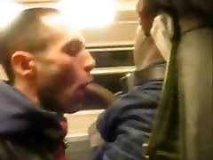 Suckin&039; hd saxvido hd cuckold glasses cleanup brunette On The Subway
