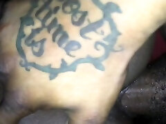 Perky amateur rides and sucks black gaping frebch pov style