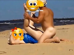 camminando lungo la spiaggia, ho inserito il mio pene a una mamma di riposo
