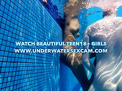 Underwater teen pade for sex trailer in swimming pools and jet streams