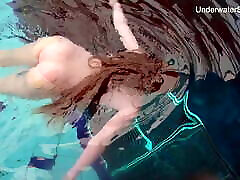 Hottest underwater my wife and besfriend with tight babe Simonna