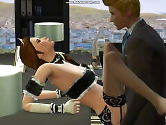 Hot French shemal girls to girls Gets Fucked By Her Boss On His Desk