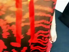 Asian girlfriend red lingerie brinjal us stockings cumshot hot