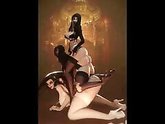 Resident Evil bisexuals cuckold - Lady D and Sisters Bend Down