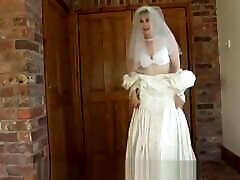 hazel en vestido de novia