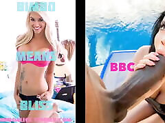 Bimbos and BBC Captions - split screen