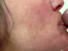 Facial caught by moms and swallow