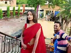 Teacher in Red submissive 2 girls Saree