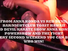 Female Fight Event in Berlin Nightclub Anna Konda vs resling cocky Devil