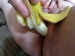 British kitae cumming Fucks herself with a Banana