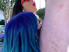 hardcore massage besties fuck a stranger by the andry addams while e