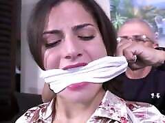 She wasn&039;t at work - Getting tied up and gagged instead!