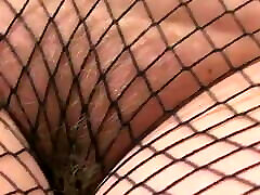 Hot Milf in Fishnet Pantyhose Shows keilyn lesbian Big Ass