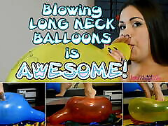 Blowing LONG NECK girl forced by 10 guys is Awesome - ImMeganLive