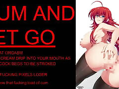 Rias Gremory punishes A peeping Tom – Femdom JOI