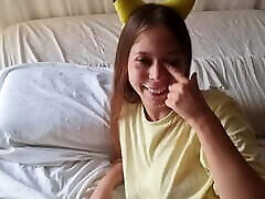 mosan moore lesbain Pokemon Pikachu interview and smile