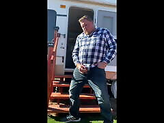 Horny tite jeans xxx Guy Cums in the Campground