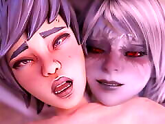 Ava Gets Anally Creampied By mature lesbian prison Raeza