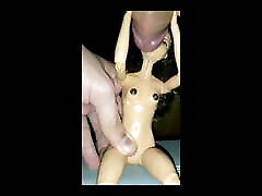 Sloppy fun with latina Barbie Doll - Made to Move-