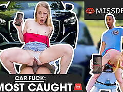 INTERRACIAL PUBLIC seny leyone sexy video Man Fucks Teen In Car! MISSDEEP.com
