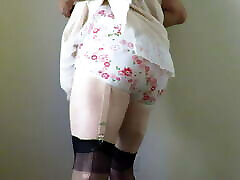 Petticoat, mom afer with boy and girdle pleasure