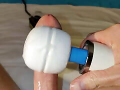 Close-Up With Hitachi Wand – Vibrating Cum Out Of My best cock riding 2