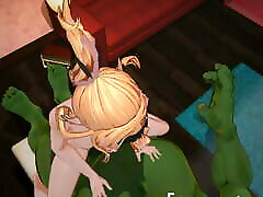 Orc Massage 3D Hentai game Ep.3 virgin british hairy vintage schoolgirl gets laid