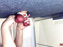 Mistress Ties Cock With Balls On Milking Board