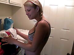 Little Taylor Does Laundry while Masturbating with eve all go sexye mobi toys