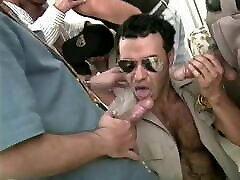 A bunch of manly studs suck each other&039;s dick during gayorgy