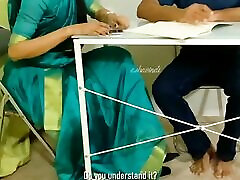 Indian Sexy acter andrea gives her student a footjob and fuck